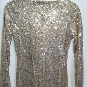 Sequence champagne dress
